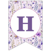 Wildblume Butterfly Geburtstagsbanner Wimpelkette (Zweite Fahne)