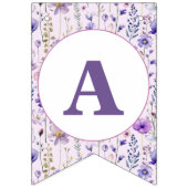 Wildblume Butterfly Geburtstagsbanner Wimpelkette (Dritte Fahne)