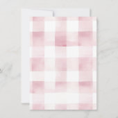 Wildblume Butterfly Kaninchen Geburtstag Einladung (Rückseite)