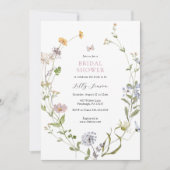 Wildblume Butterfly Meadow Brautparty Einladung (Vorderseite)