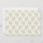 Wildblume Butterfly Oval 1. Geburtstag Foto Einladung (Rückseite)