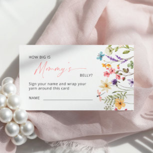 Wildblume Butterfly Wie groß ist Mama's Bauch Begleitkarte