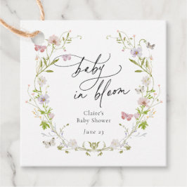 Wildblume Butterfly Wreath Baby in Bloom Geschenkanhänger