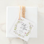 Wildblume Butterfly Wreath Baby in Bloom Geschenkanhänger (Beispiel)