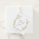 Wildblume Butterfly Wreath Vielen Dank Geschenkanhänger (Beispiel)