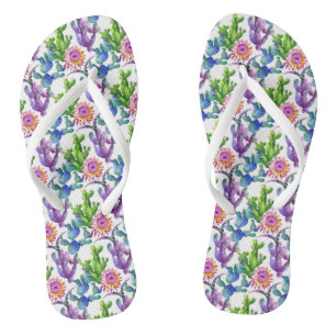 Wildblume Cactus Pattern Badesandalen