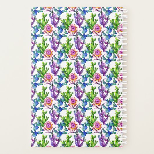 Wildblume Cactus Pattern Planer (Rückseite)