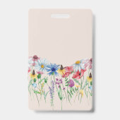 Wildblume Charm Country Floral Name Ausweis (Rückseite)