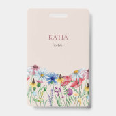 Wildblume Charm Country Floral Name Ausweis (Vorderseite)