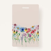 Wildblume Charm Country Floral Name Ausweis (Rückseite)