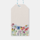 Wildblume Charm Country Floral Wedding Vielen Dank Geschenkanhänger (Rückseite)