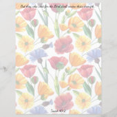 Wildblume Christlich Stationery (Vorderseite)