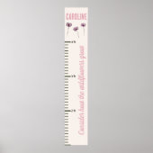 Wildblume Christliche Zitate Girls Wachstumsdiagra Poster (Vorne)