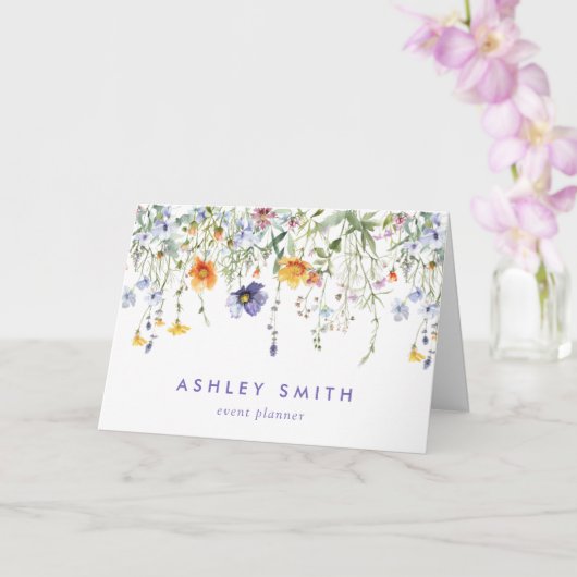 Wildblume Client Vielen Dank Karte (Orchidee)