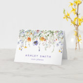 Wildblume Client Vielen Dank Karte (Gelbe Blume)