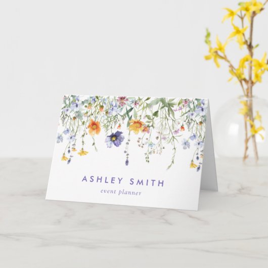 Wildblume Client Vielen Dank Karte (Gelbe Blume)