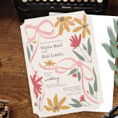 Wildblume Coquette Wedding Einladung