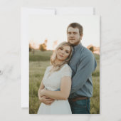 Wildblume-Core-Foto Save the Date-Karte Date (Rückseite)