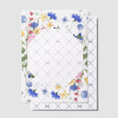 Wildblume Cornflower Blue Cover Sheet Pergament Einladungen (Versetzt (Einladung))