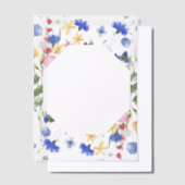 Wildblume Cornflower Blue Cover Sheet Pergament Einladungen (Versetzt)