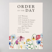 Wildblume Country Blumenorden des Tages Poster (Vorne)