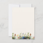 Wildblume Cowgirl Rustic Floral Simple RSVP Karte (Rückseite)