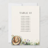 Wildblume Cowgirl Rustikale Sitzplatzkarte Einladung (Vorderseite)