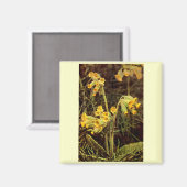 Wildblume: Cowslip Magnet (Vorderseite/Rückseite)