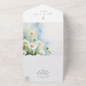 Wildblume Daisies uAwg Hochzeit All In One Einladung (Außenbereich)