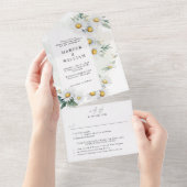 Wildblume Daisies uAwg Hochzeit All In One Einladung (Abreißen)