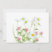 Wildblume Daisy Foto Beileid Beerdigung Dankeskarte (Rückseite)