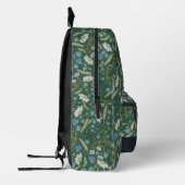 Wildblume Daisy Pattern Forest Green Bedruckter Rucksack (Links)