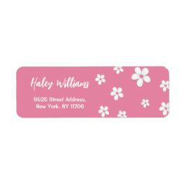 Wildblume Daisy Pink Baby Girl Rücksendeadresse
