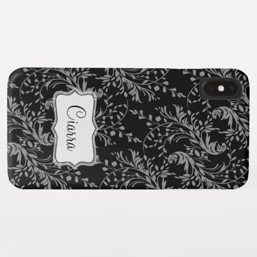 Wildblume-Damaske Case-Mate iPhone Hülle (Rückseite (Horizontal))