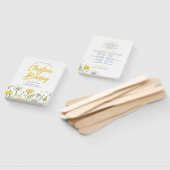 Wildblume Dandelion Garden Hochzeitsprogramm Fächer (Non-assembled)