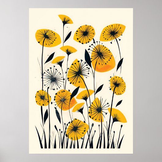 Wildblume Dandelion Poster (Vorne)