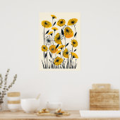Wildblume Dandelion Poster (Küche)