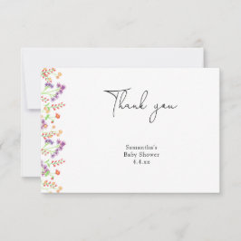 Wildblume danke Babydusche