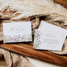 Wildblume Danke, dass ihr die Pink Floral Boho Blu Dankeskarte