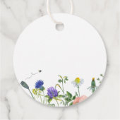 Wildblume Danke für das Bienening hier Geschenkanhänger (Rückseite)