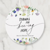 Wildblume Danke für das Bienening hier Geschenkanhänger (Vorderseite)