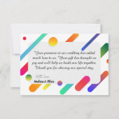 Wildblume Danke Karte (Rückseite)