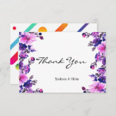 Wildblume Danke Karte (Vorne/Hinten)