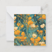 Wildblume Danke, Note Card - Blank Inside Mitteilungskarte (Vorderseite)