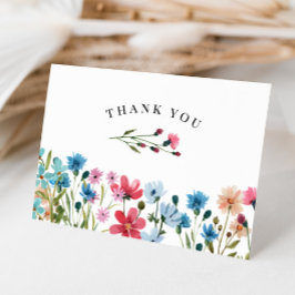 Wildblume Dankeschön Karte