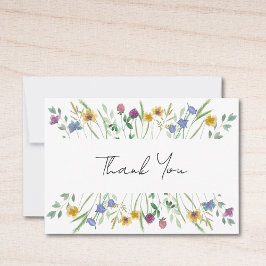 Wildblume Dankeskarte