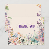 Wildblume Dankeskarte (Vorne/Hinten)