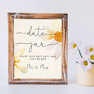 Wildblume datiert Nachtgedanken. Date Jar Bridgame Poster