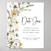 Wildblume Datum Jar Poster (Vorne)