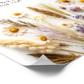 Wildblume Datum Nachtideen Datum JAR Poster (Ecke)